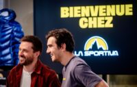 Benoit Laurent von Dakine und Sébastien Tranchand vom Marketing-Team La Sportiva Frankreich