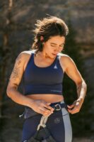 Cosmosis Bra und Legging in Night Sky/Limestone